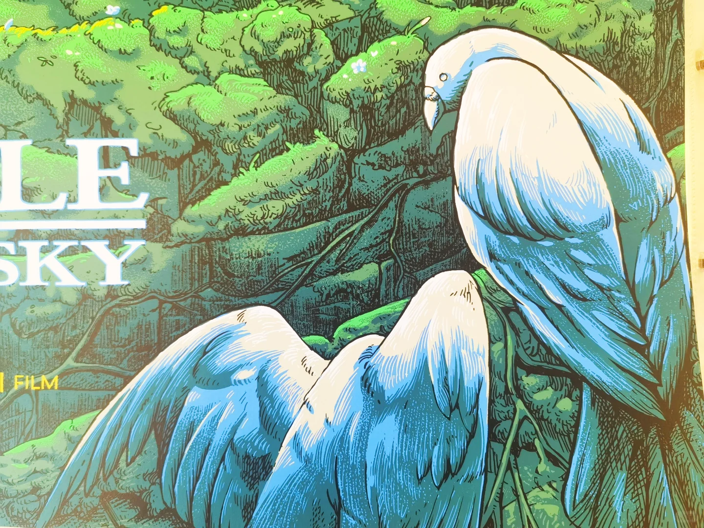 天空之城 丝网海报