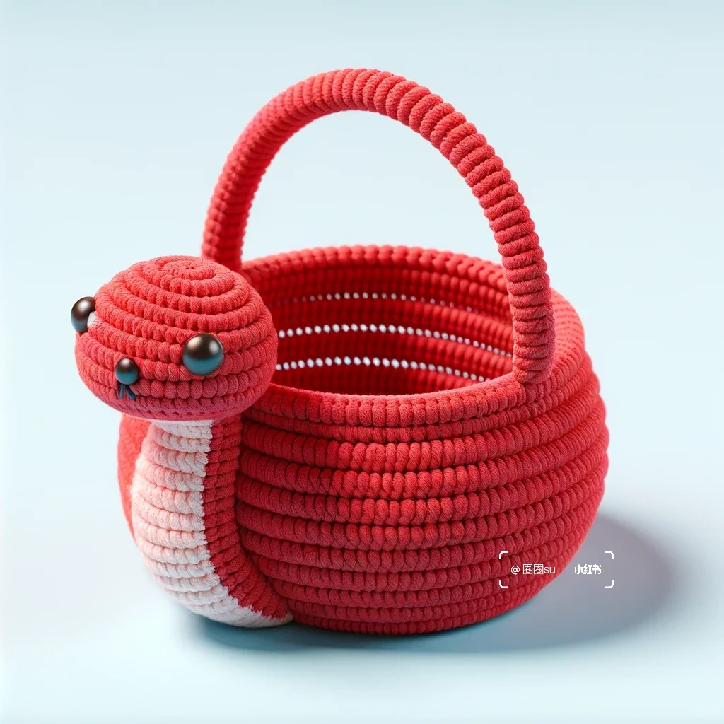 喜气洋洋｜十二生肖钩编果篮收纳篮