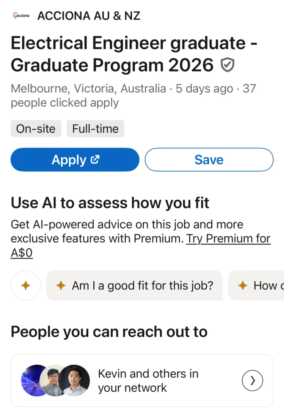 三月澳洲电气工程管培开放申请