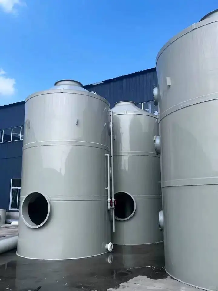 pp喷淋塔废气处理设备环保型除尘酸雾水淋塔