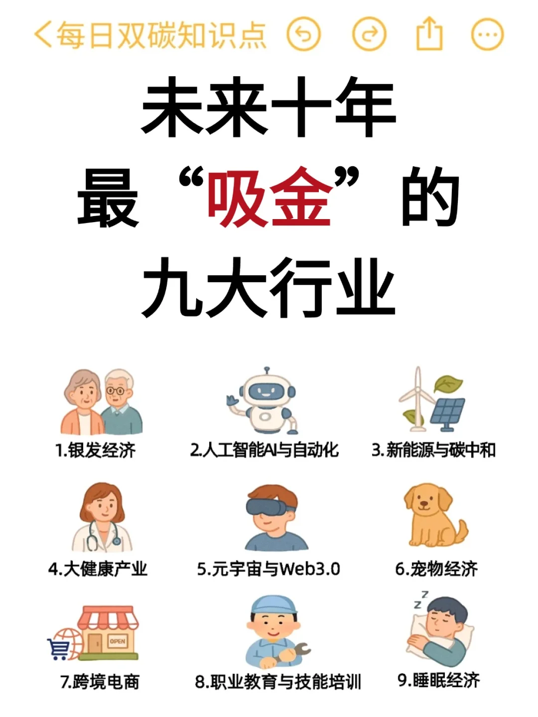 未来十年最“吸金”的行业