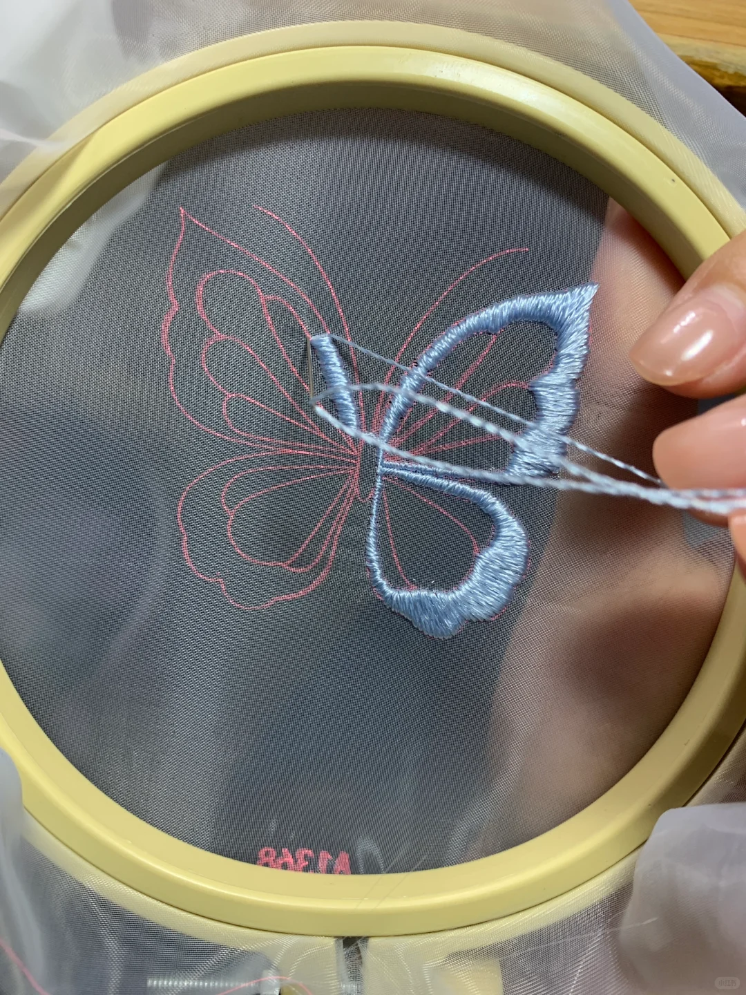 耶～第一次挑战成功双面绣