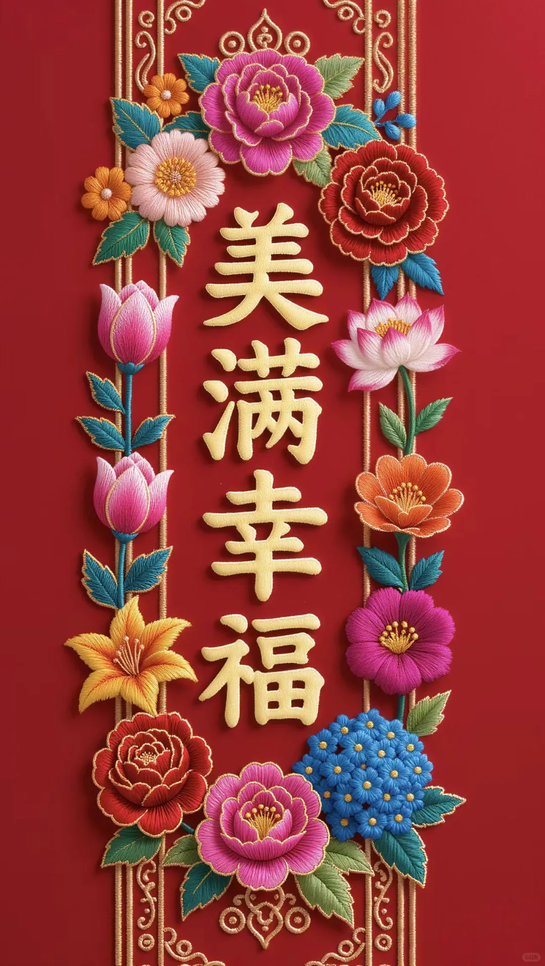 刺绣图片分享~美满幸福