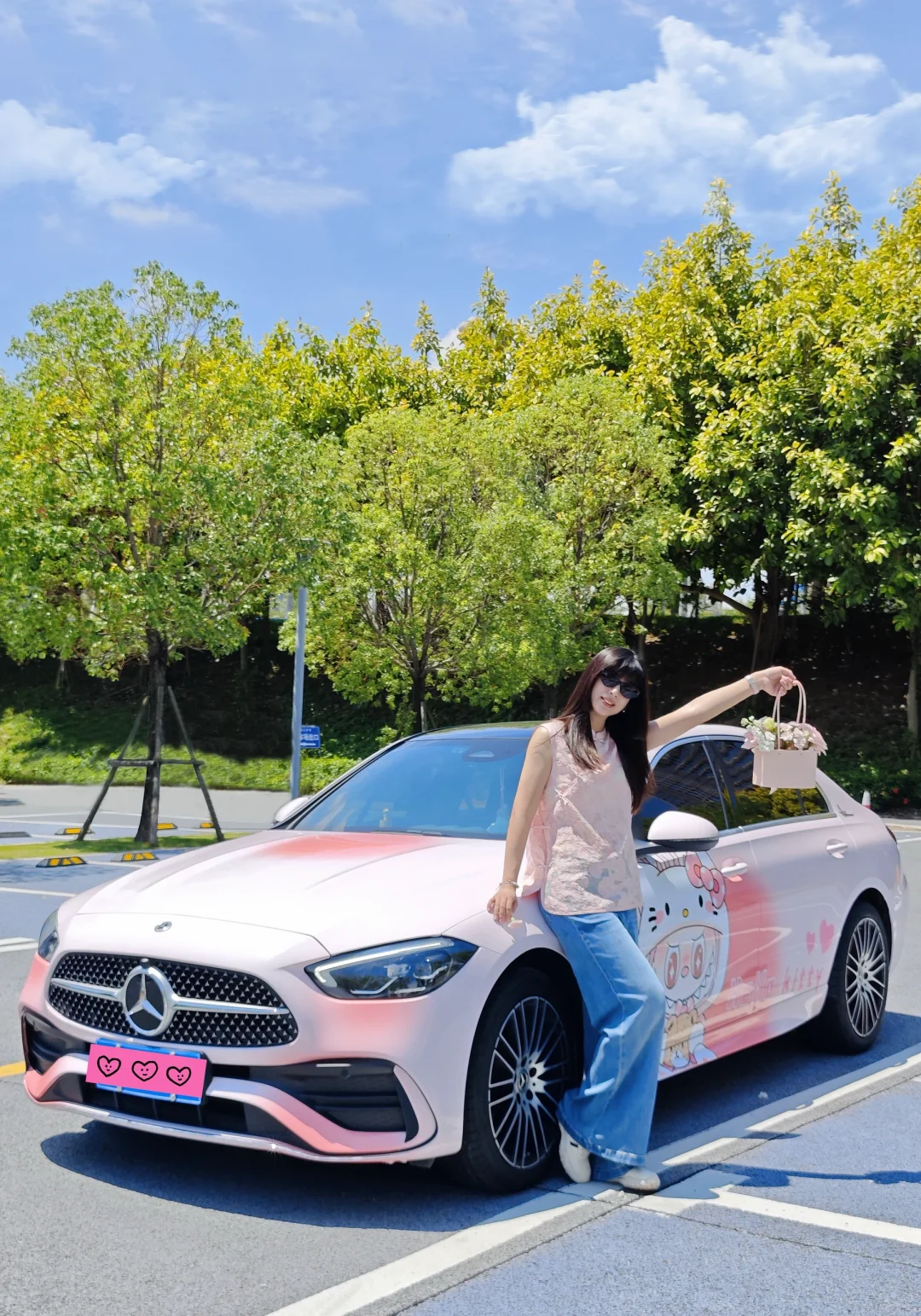 两年前贴了改色膜的奔驰C现在怎么样了