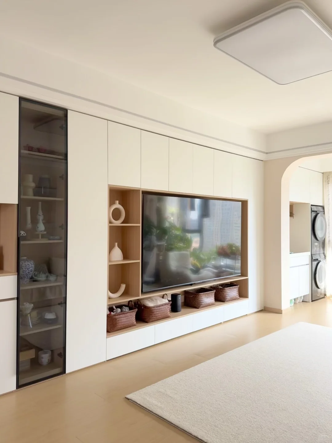 被疯狂抄作业的满墙电视柜，1w真的值！