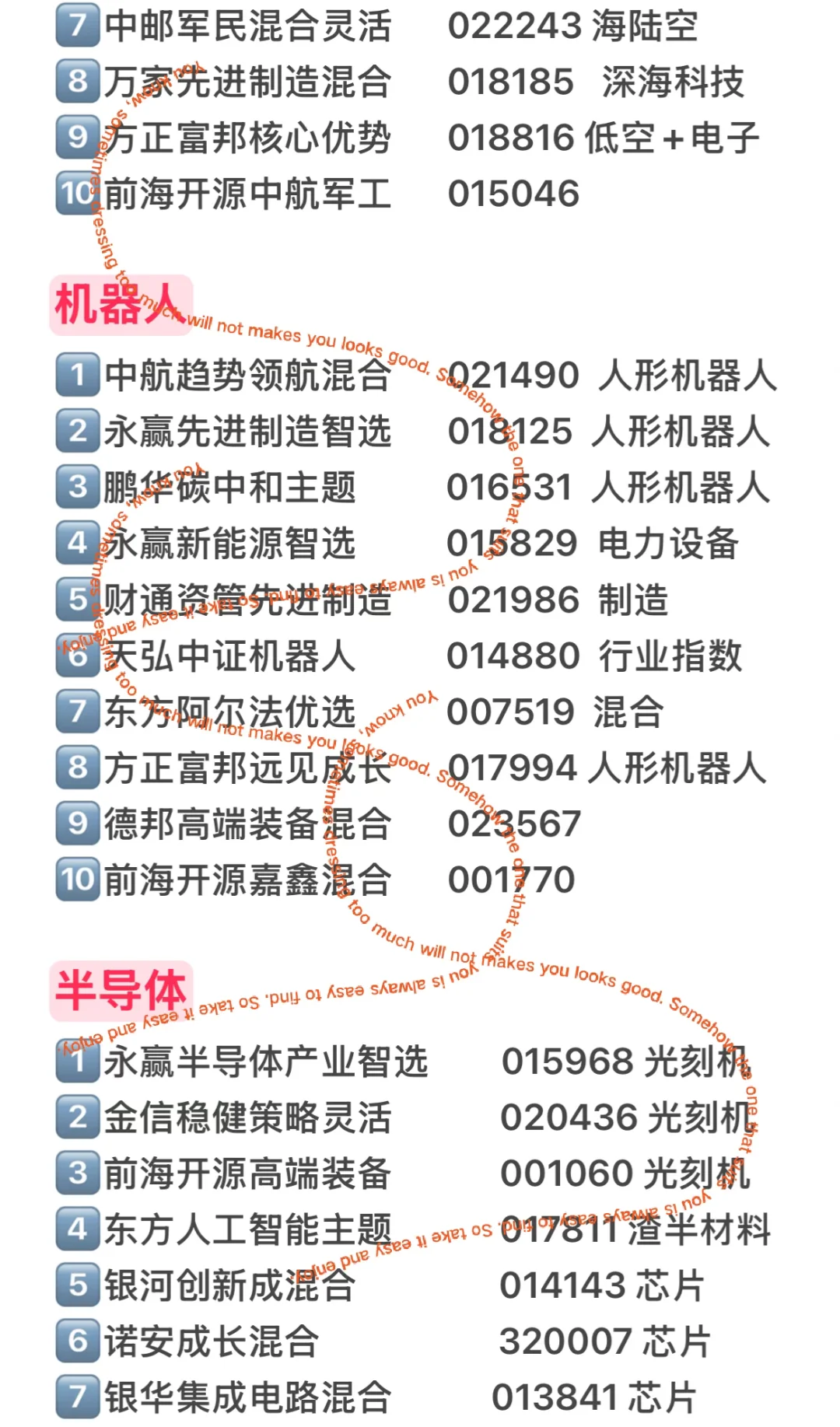 热门板块宝藏基汇总