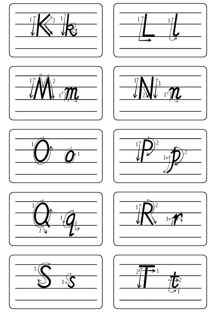 26个字母书写✍?笔顺|英语教具|素材分享