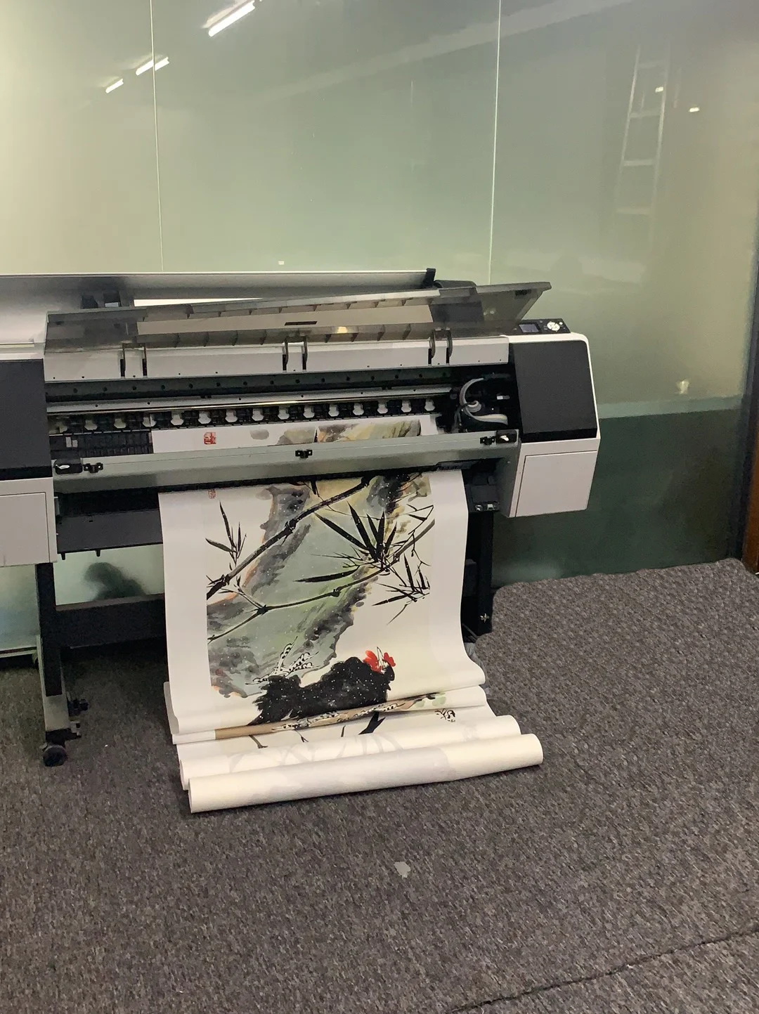 好看到哭?国画作品用艺术微喷工艺制作～