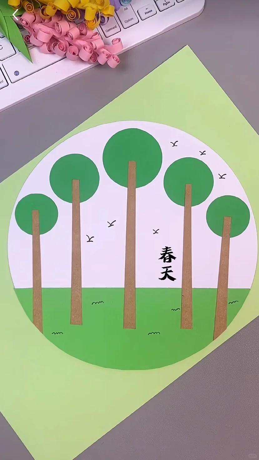 春天创意手工画合集