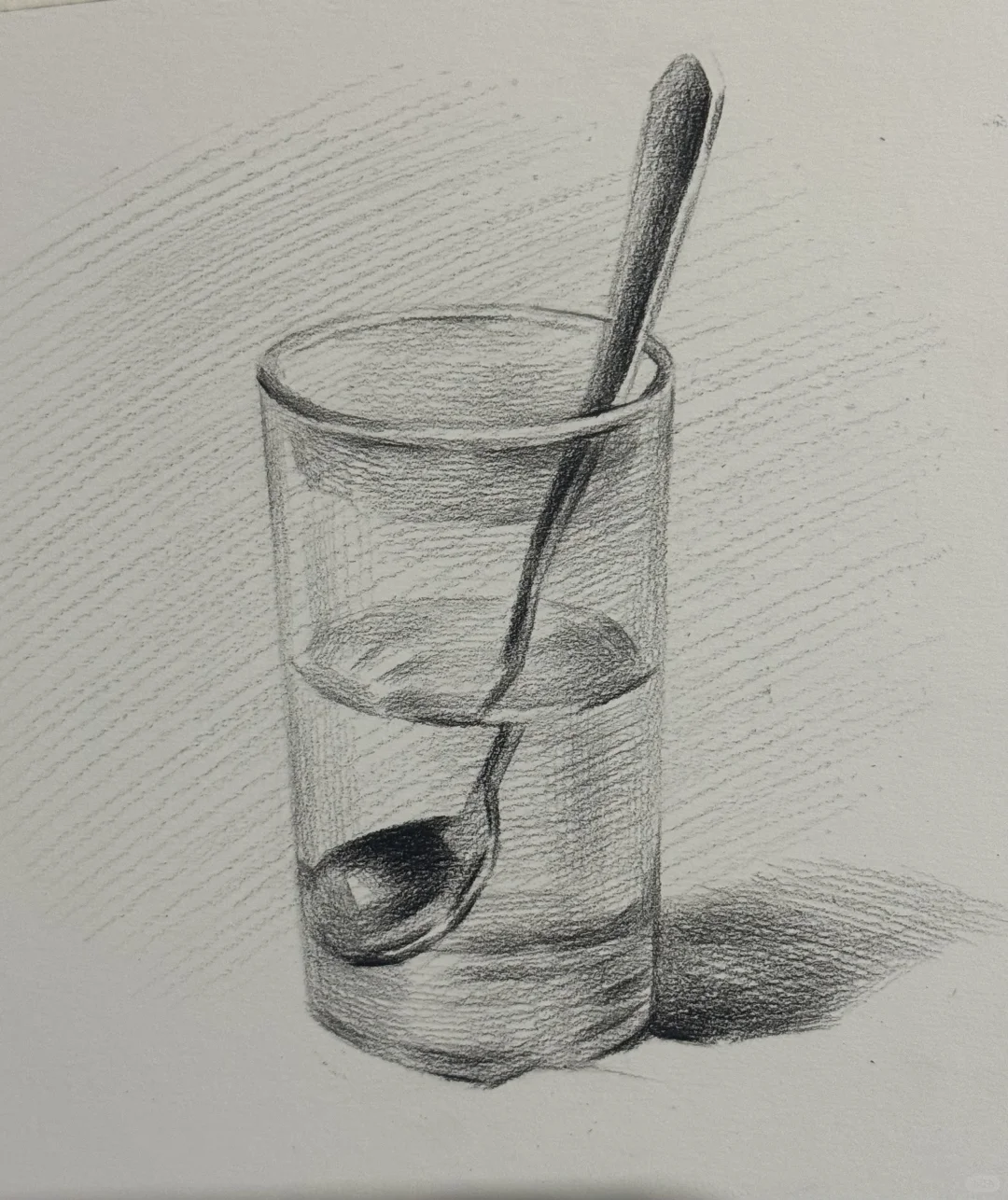 素描玻璃杯高清步骤图?