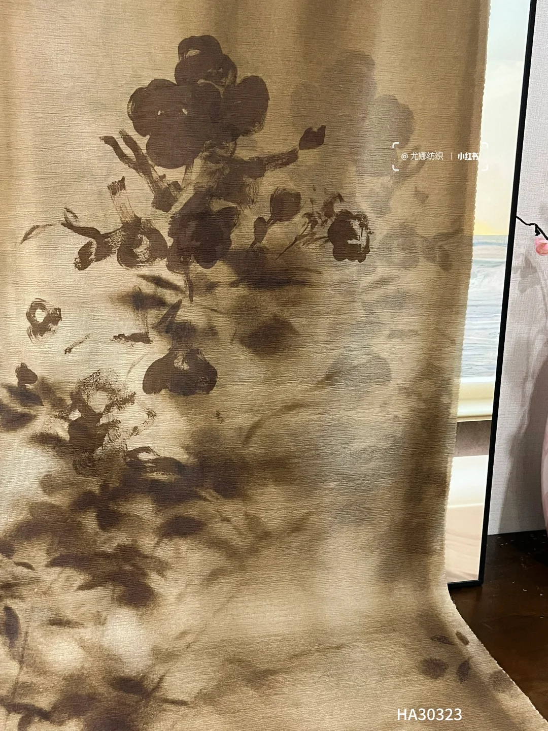 艺术织物｜小众复古咖晕染?设计师印染面料