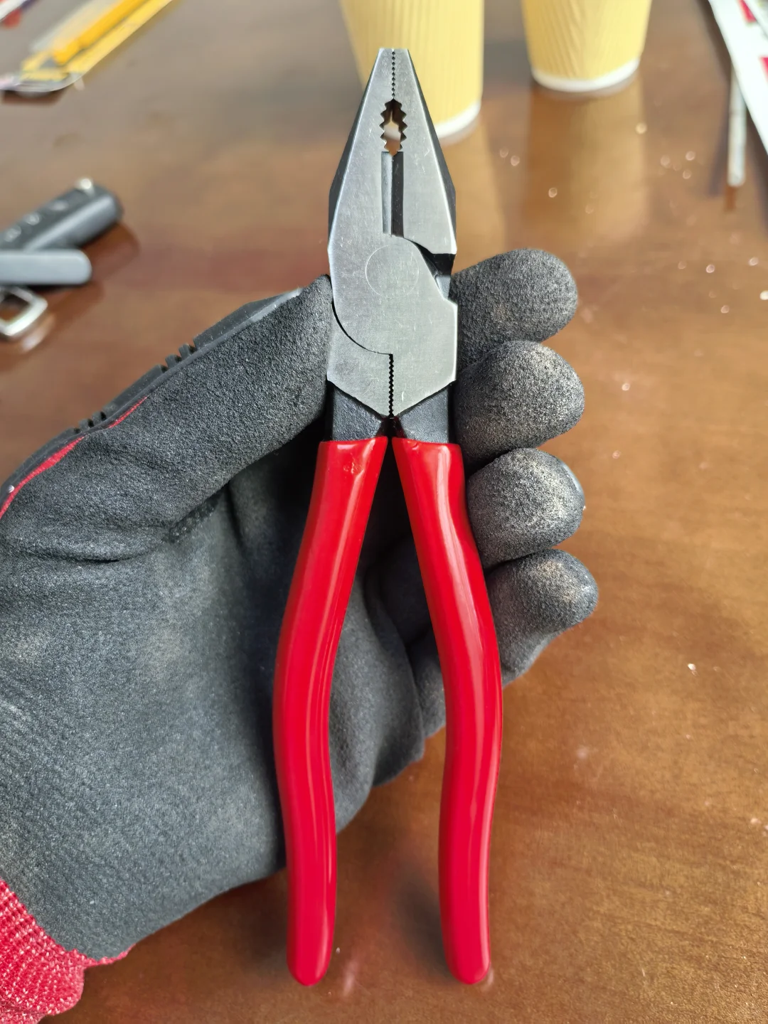 无标胜有标的老虎钳，老库存梅花轴