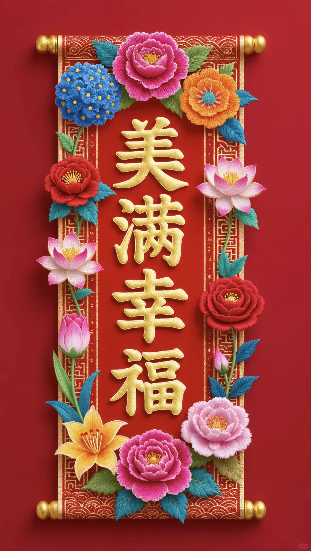 刺绣图片分享~美满幸福