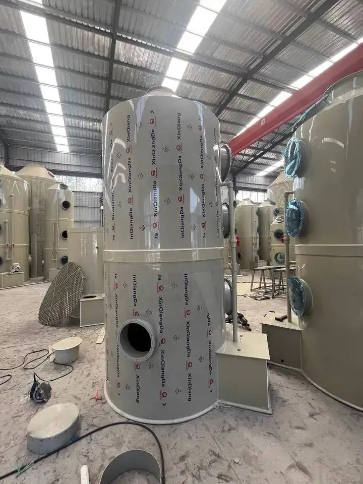 pp喷淋塔废气处理设备环保型除尘酸雾水淋塔