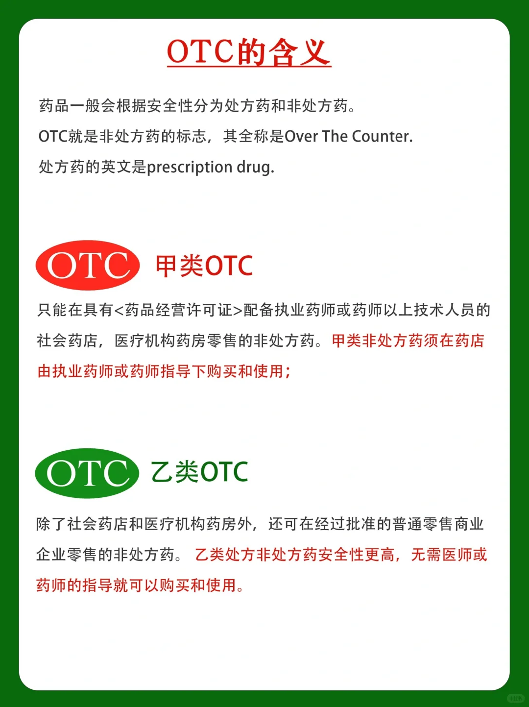 涨知识：药品盒子上的OTC到底是什么意思？