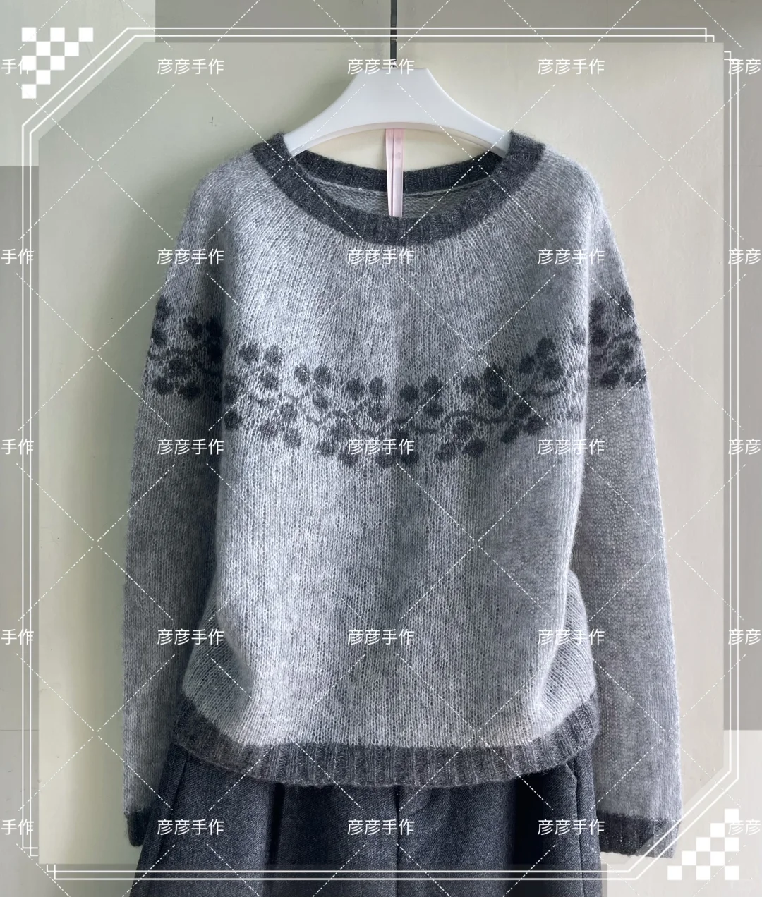 『一剪梅』编织人生云雾线提花衣（附编织说明）