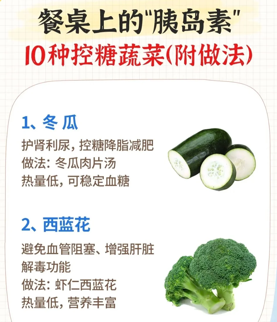 控糖蔬菜排行榜:10种“天然胰岛素”别错过