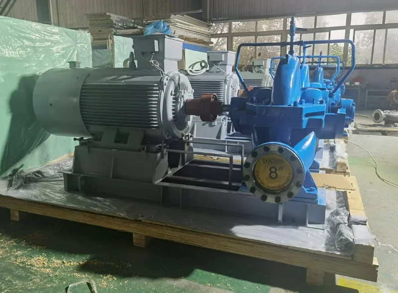 S型单级双吸清水离心泵是新型节能卧式中开泵