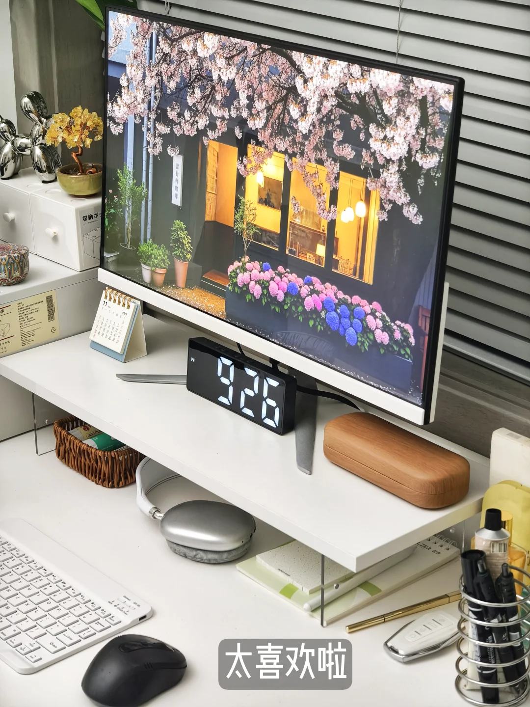 ins简约时钟小摆件！让工位更治愈~