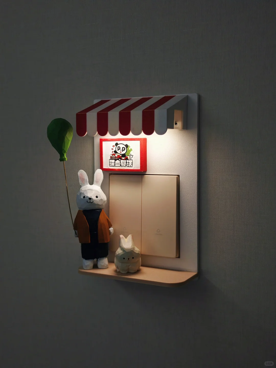 给开关穿上装饰?把家布置的可爱，全是用心