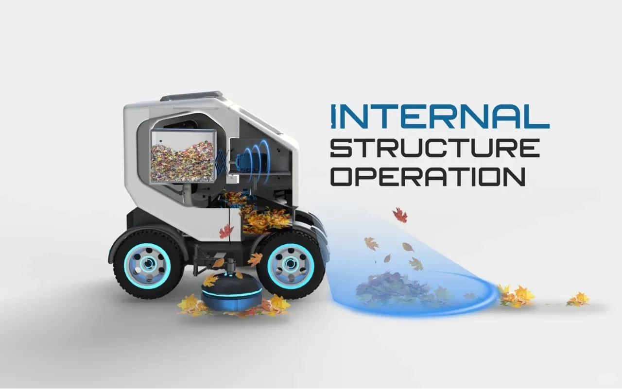 基于落叶再生利用的落叶清扫降解机设计