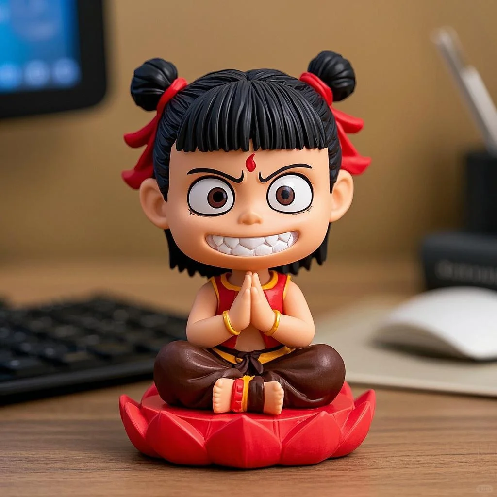 哪吒，敖丙，玩具摆件适合于办公室，车摆件
