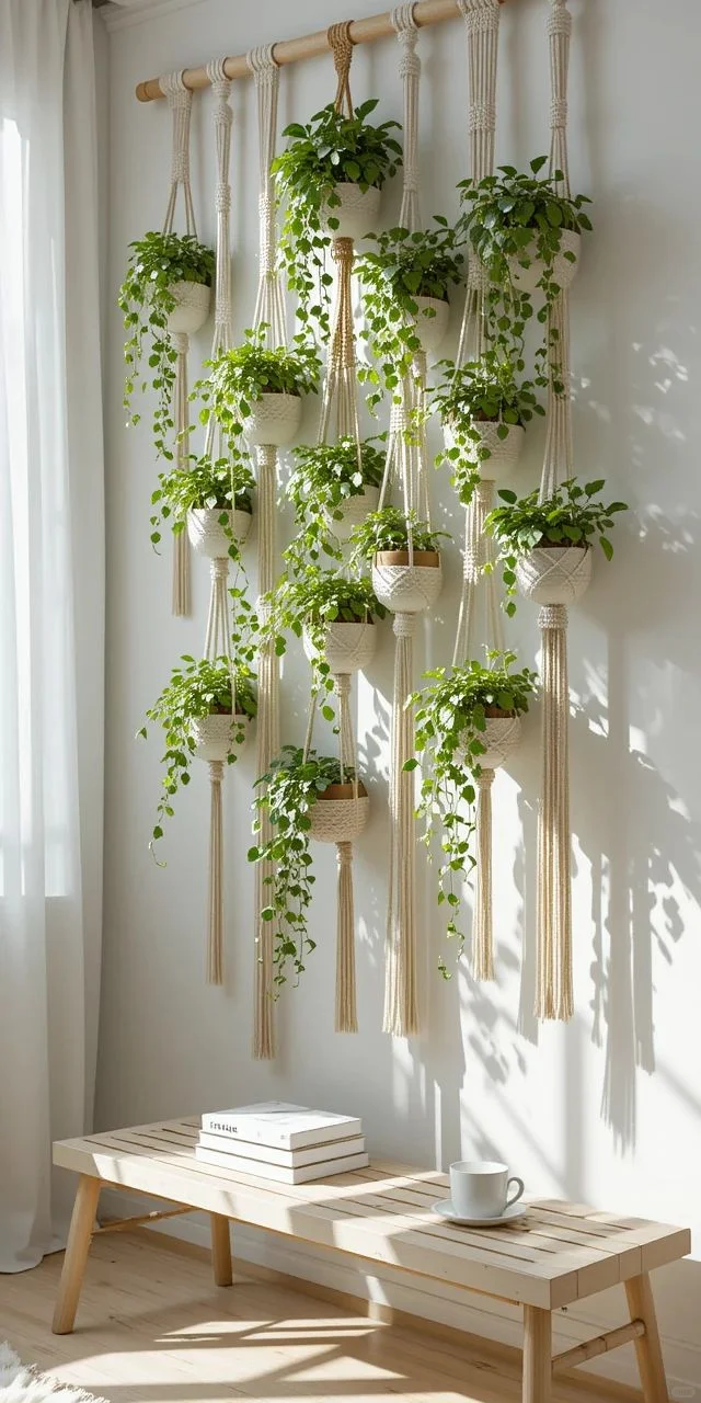 麻绳+盆器,几十块搞定ins风大白墙?附清单