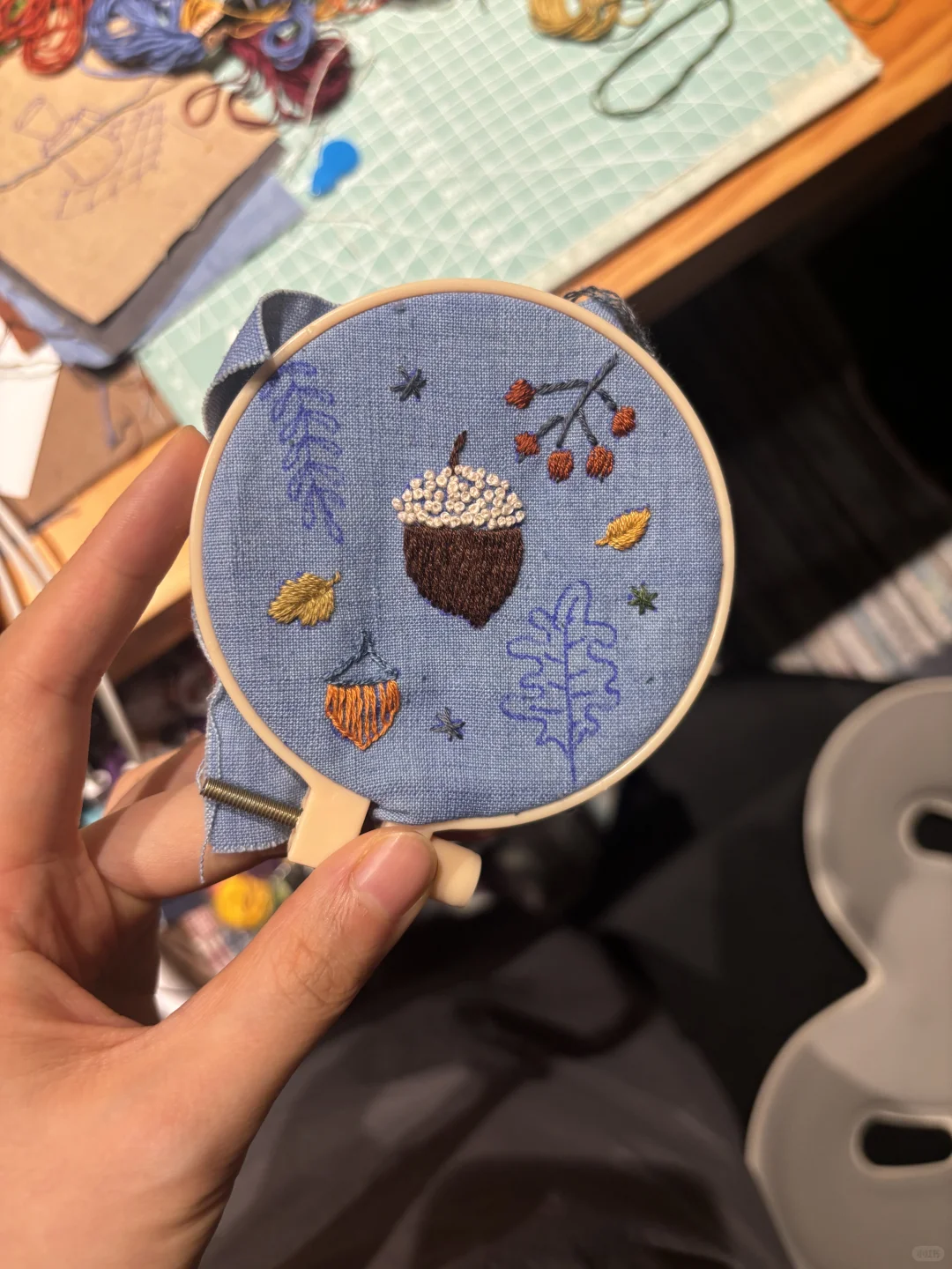 秋日的手工刺绣?教程版
