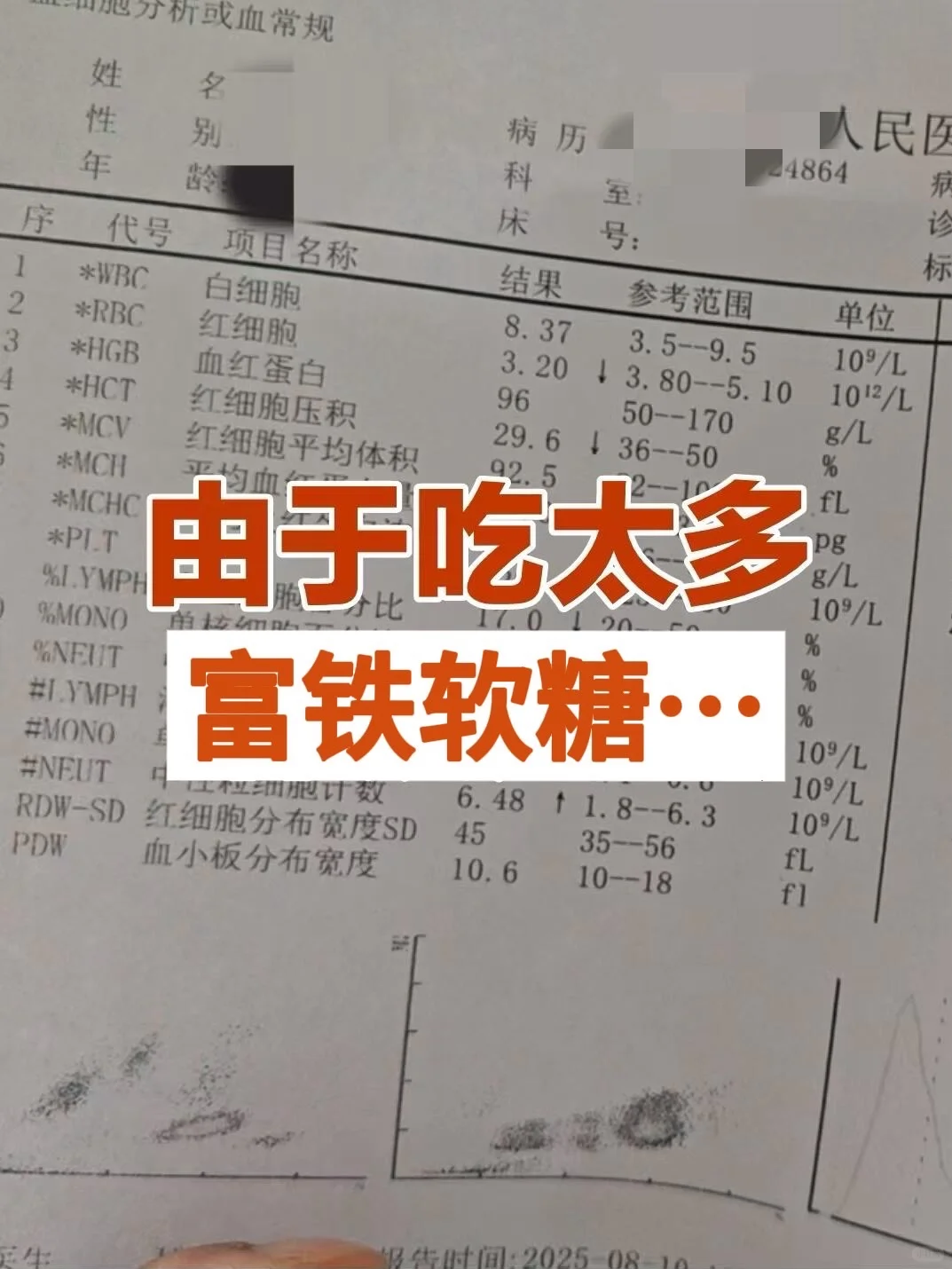 由于长期吃富铁软糖……