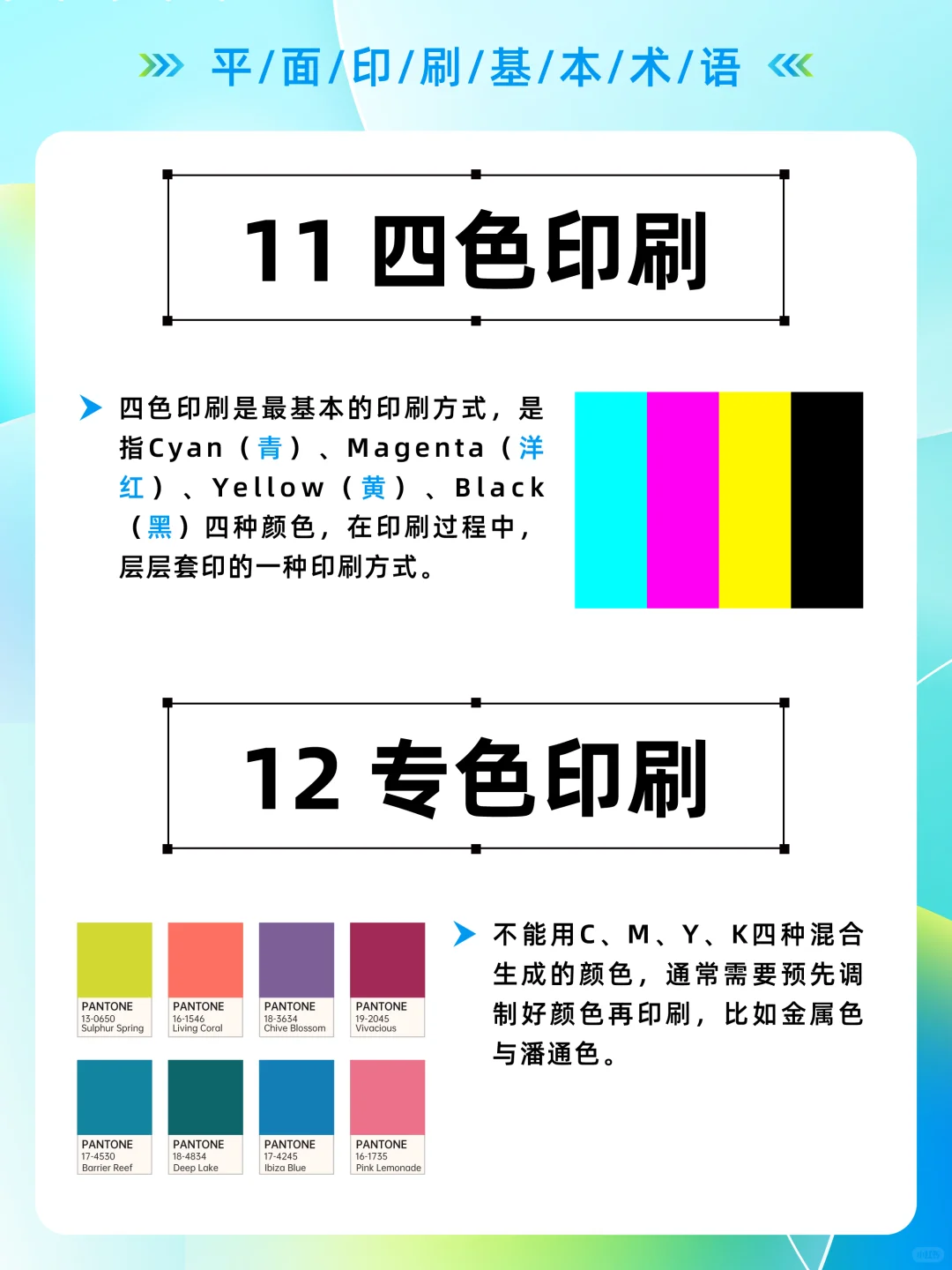设计必须了解的16个印刷基本术语