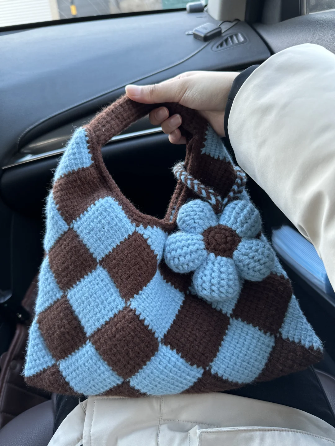 Marni海盐奶咖编织包巨美｜阿富汗花｜附图解