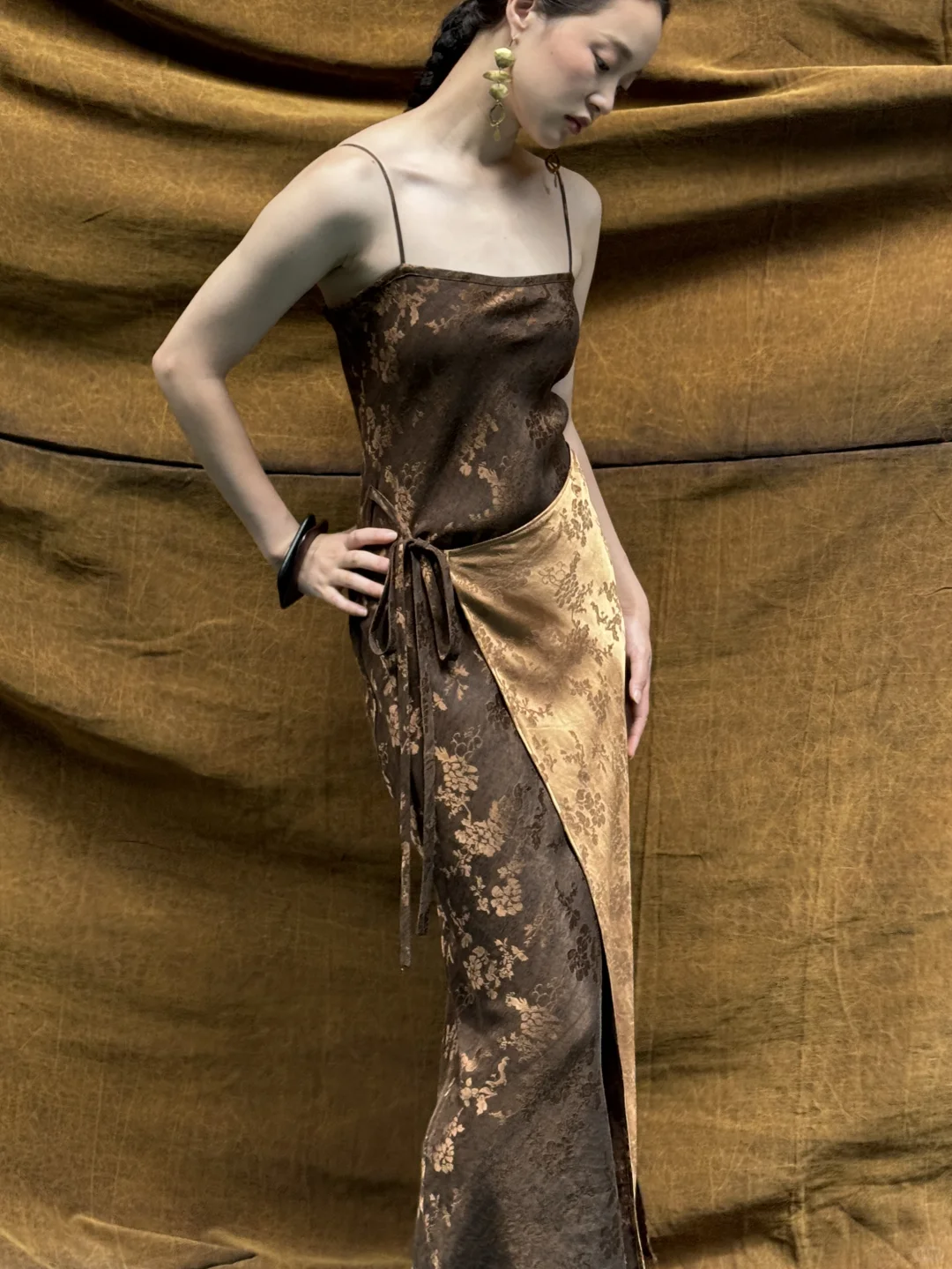 绝美缎光古金香云纱～