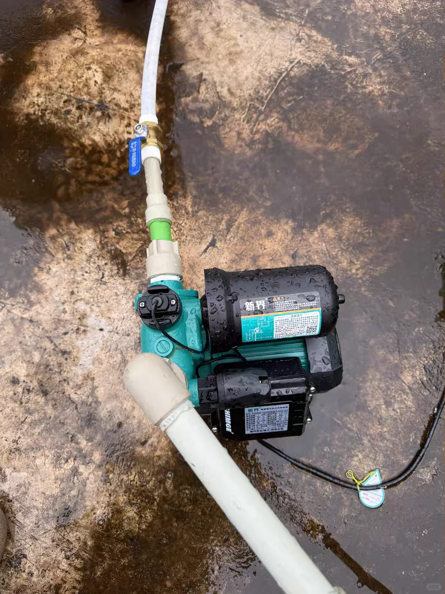 增压泵的线该咋整才不淋雨那些？