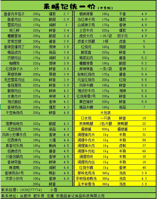 预制菜厂家直销全国招代理，感兴趣合作私信