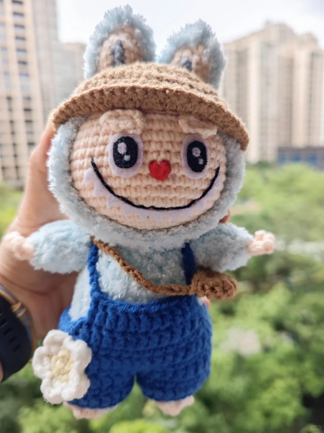 抢不到，自己钩一个Labubu（附图解）