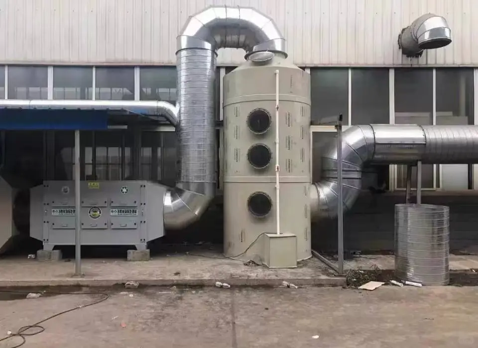 pp喷淋塔废气处理设备环保型除尘酸雾水淋塔