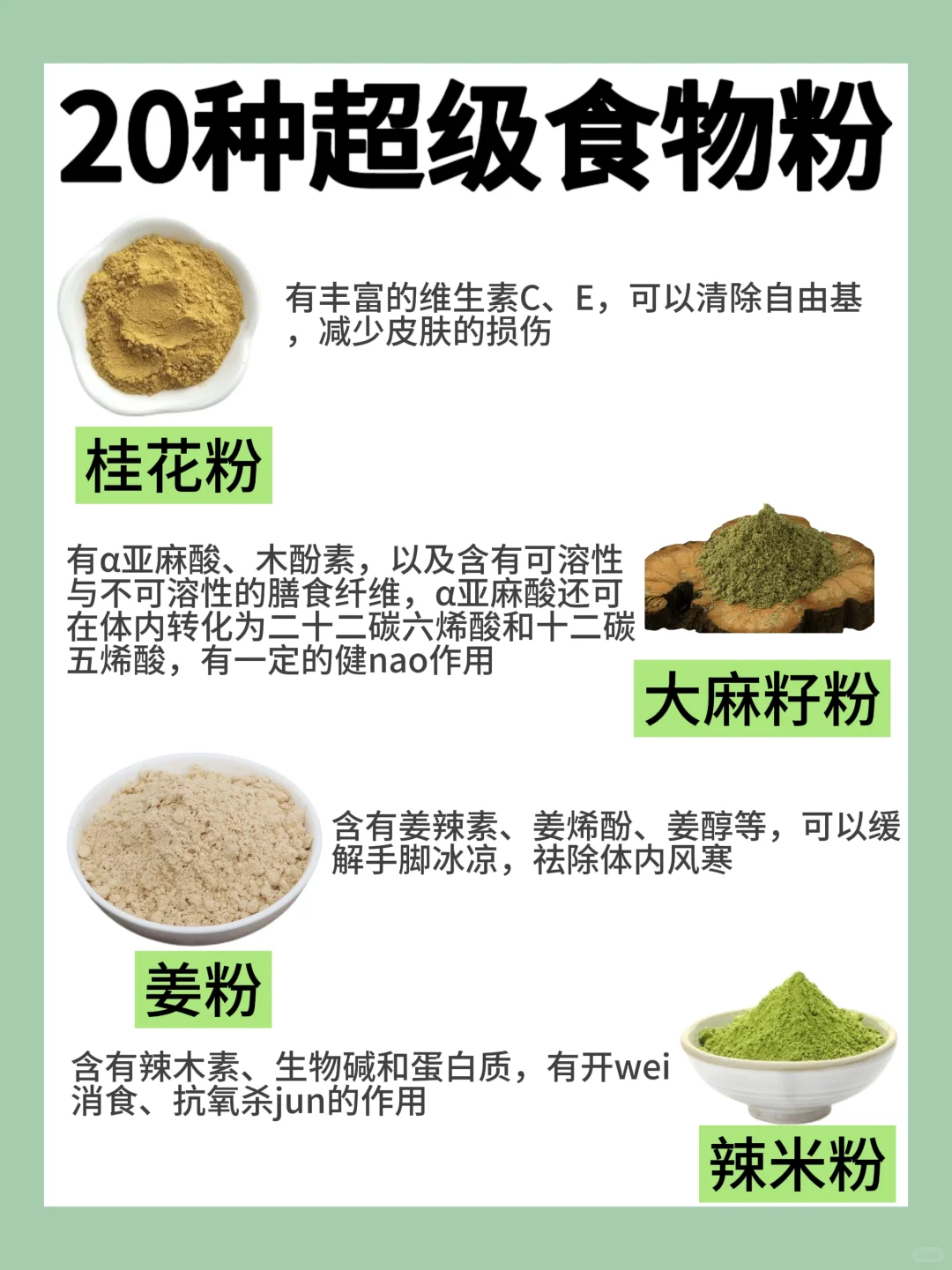 20种超级NICE食物?超详细介绍❗