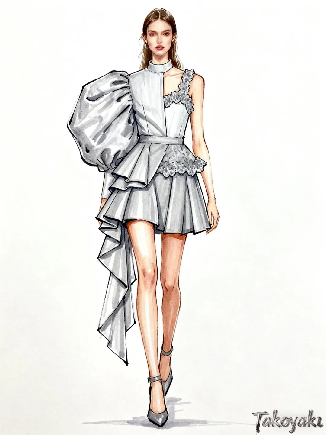 解构主义｜2套美中带酷的不对称设计