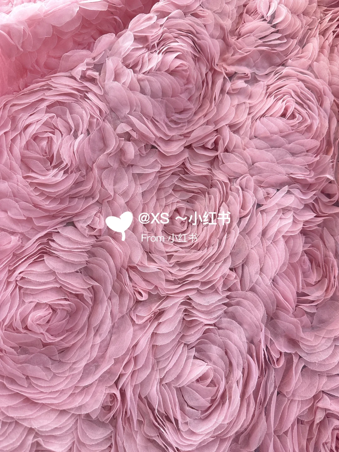 粉色玫瑰花?面料，少女心爆棚的面料！