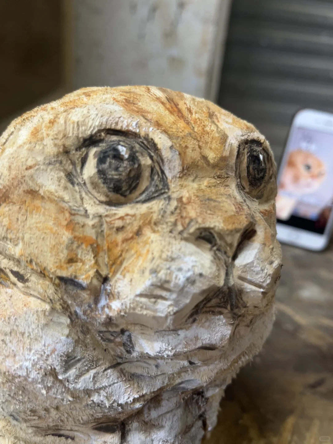 挑战木雕一百只猫咪：第四只