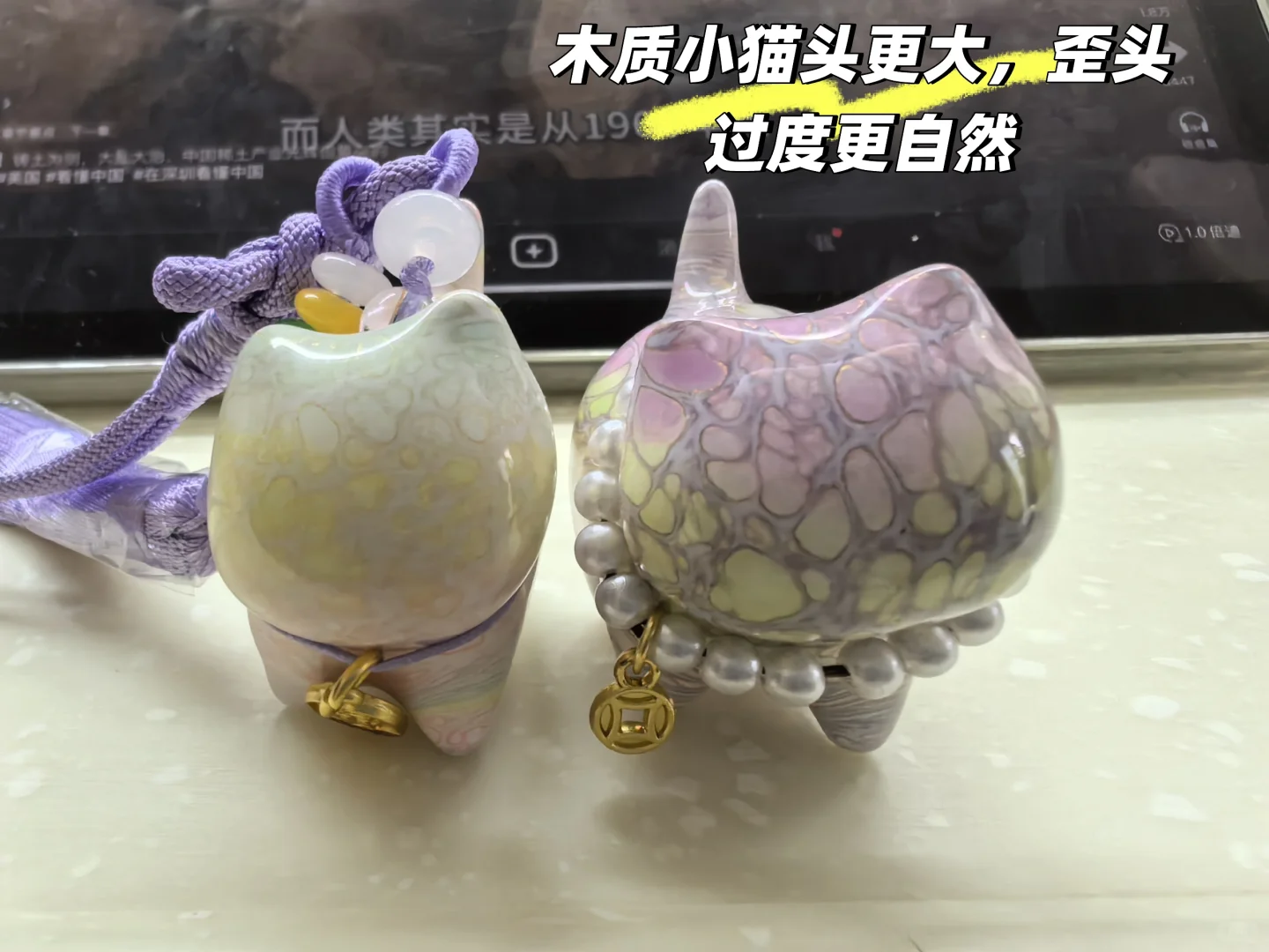 10W＋人看过的木雕/树脂大漆猫猫对比！