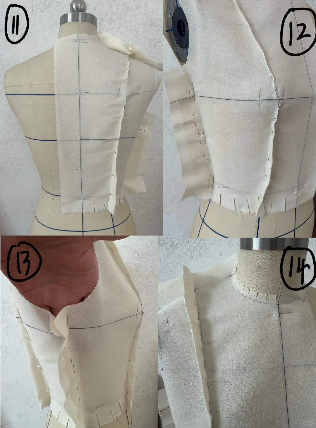 上衣原型立裁教程来啦!