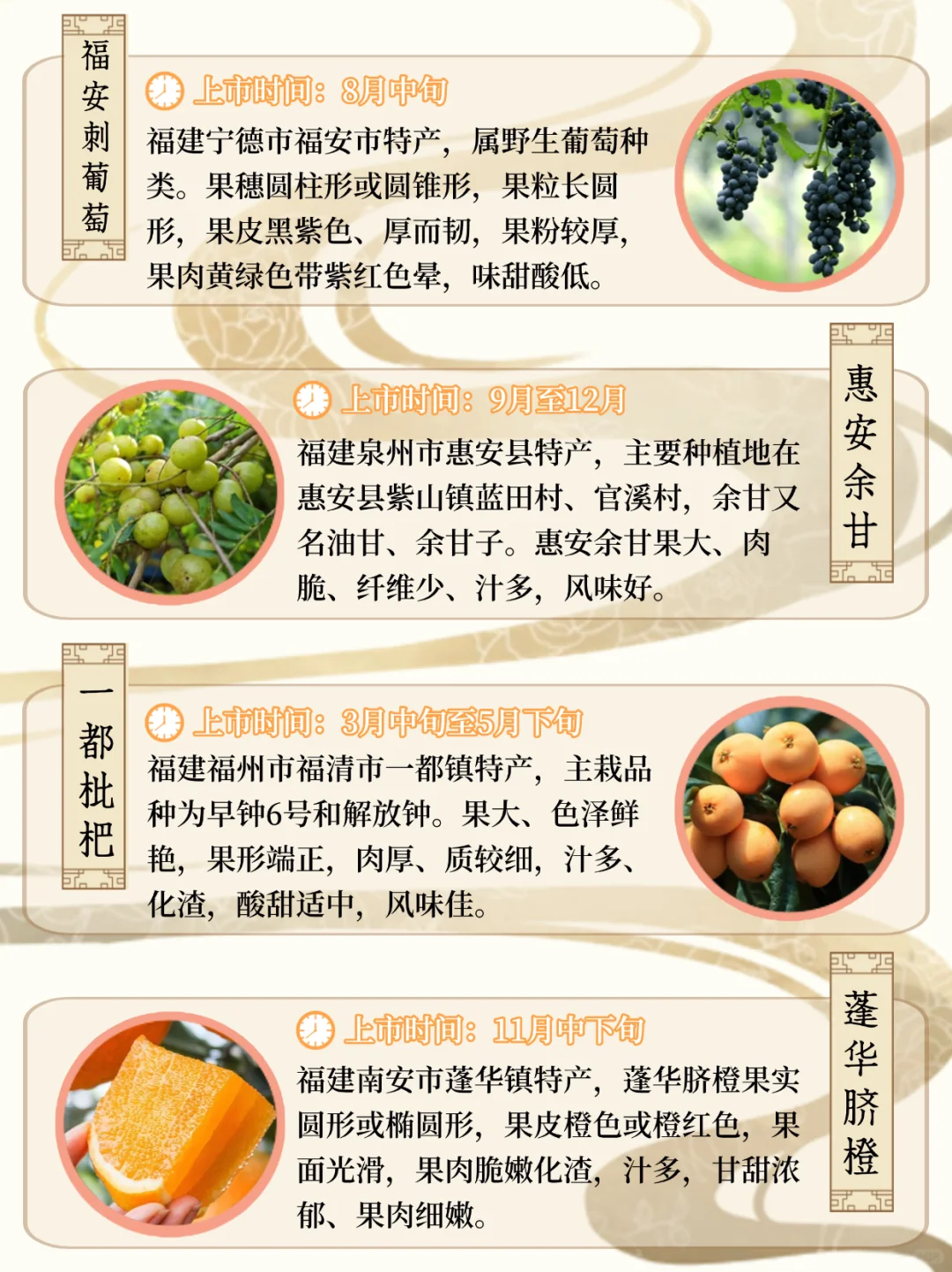 福建水果图鉴丨山海碰撞出的甜，你吃过几种