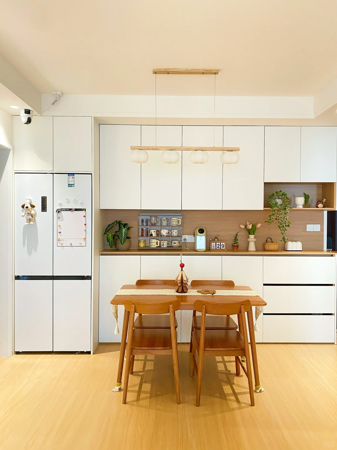 被全网抄作业的原木风餐边柜|附尺寸?