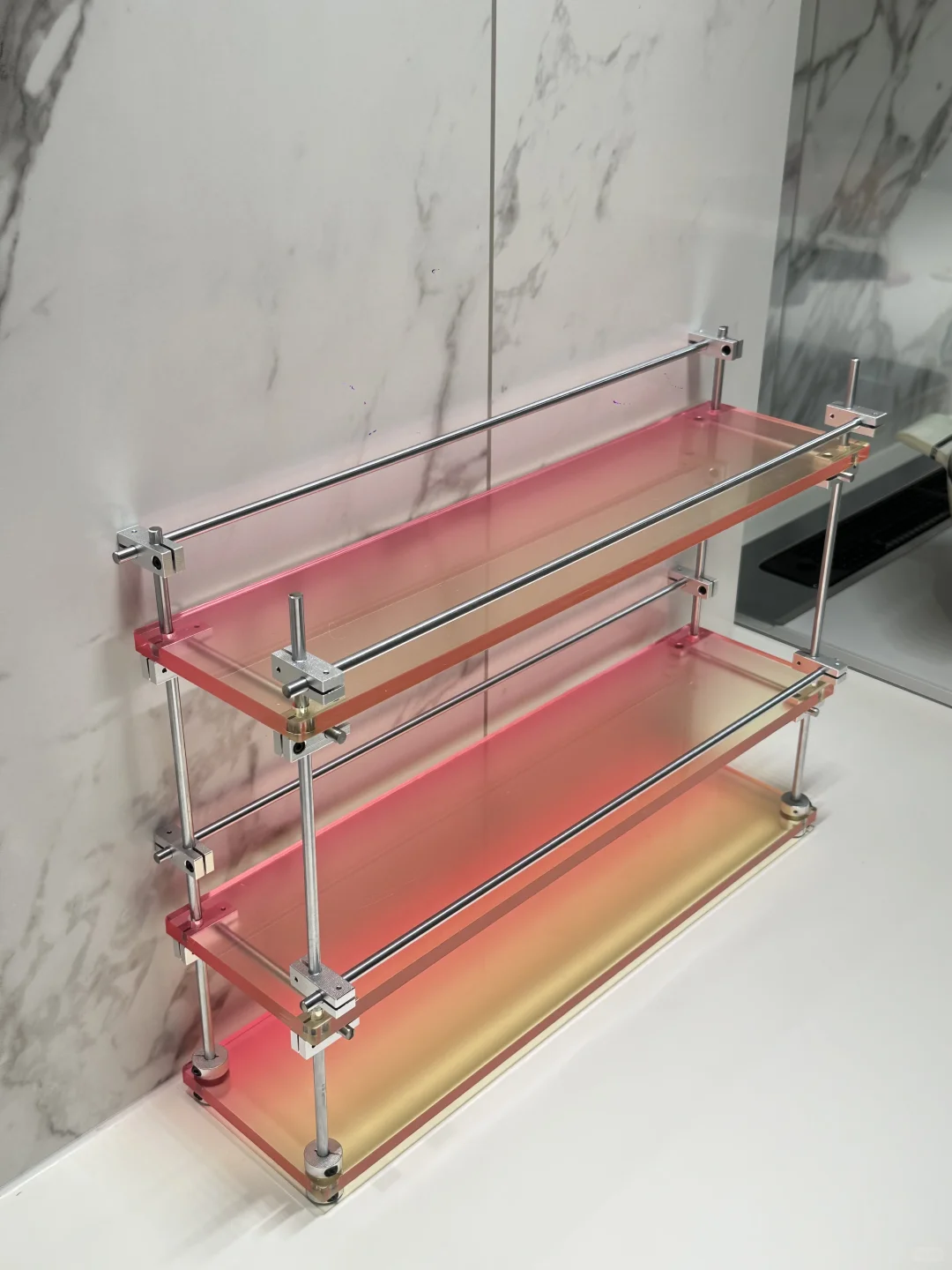 有手就会❗️百元DIY亚克力渐变置物架?