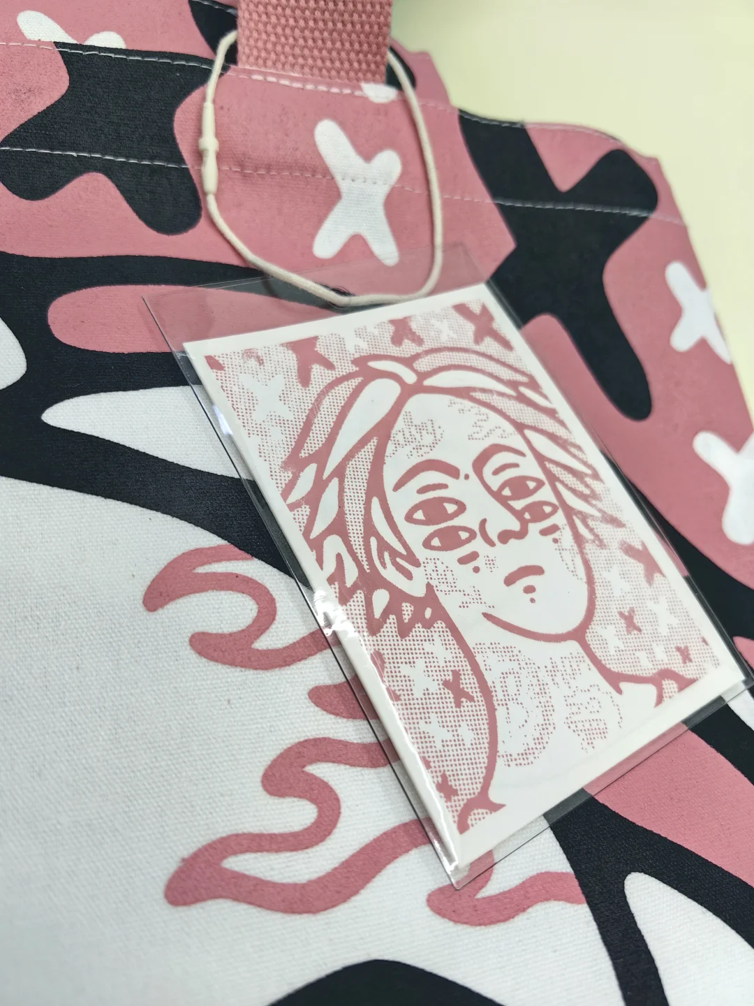 满幅双面双色手工丝网帆布袋印制完成