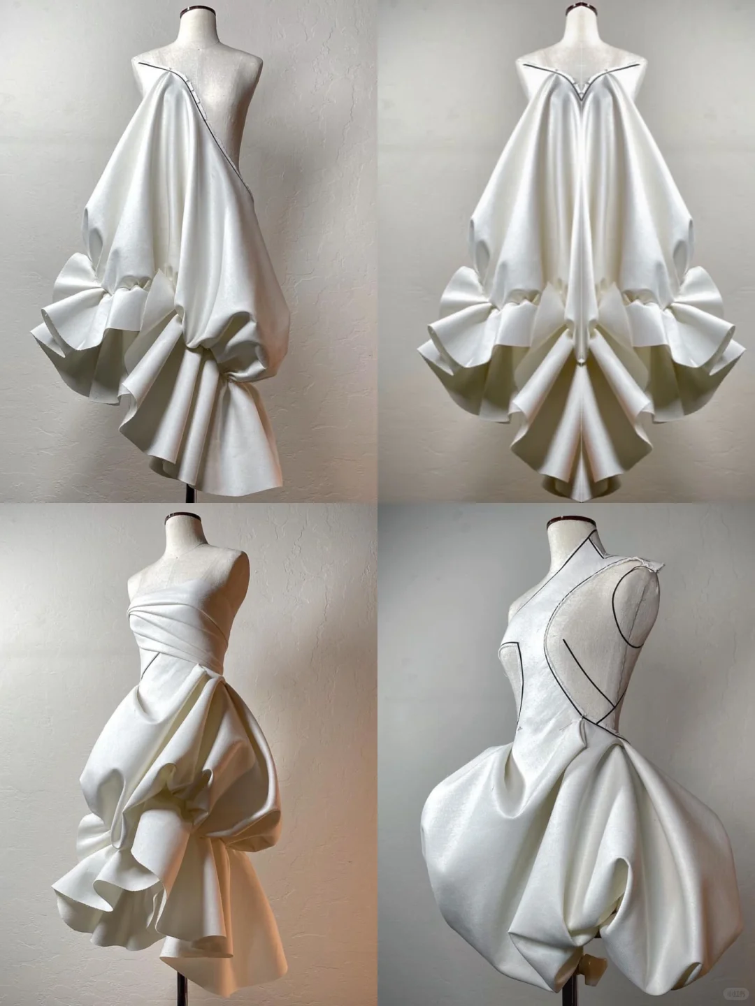 审美提升|服装设计?立体裁剪的建筑美廓形