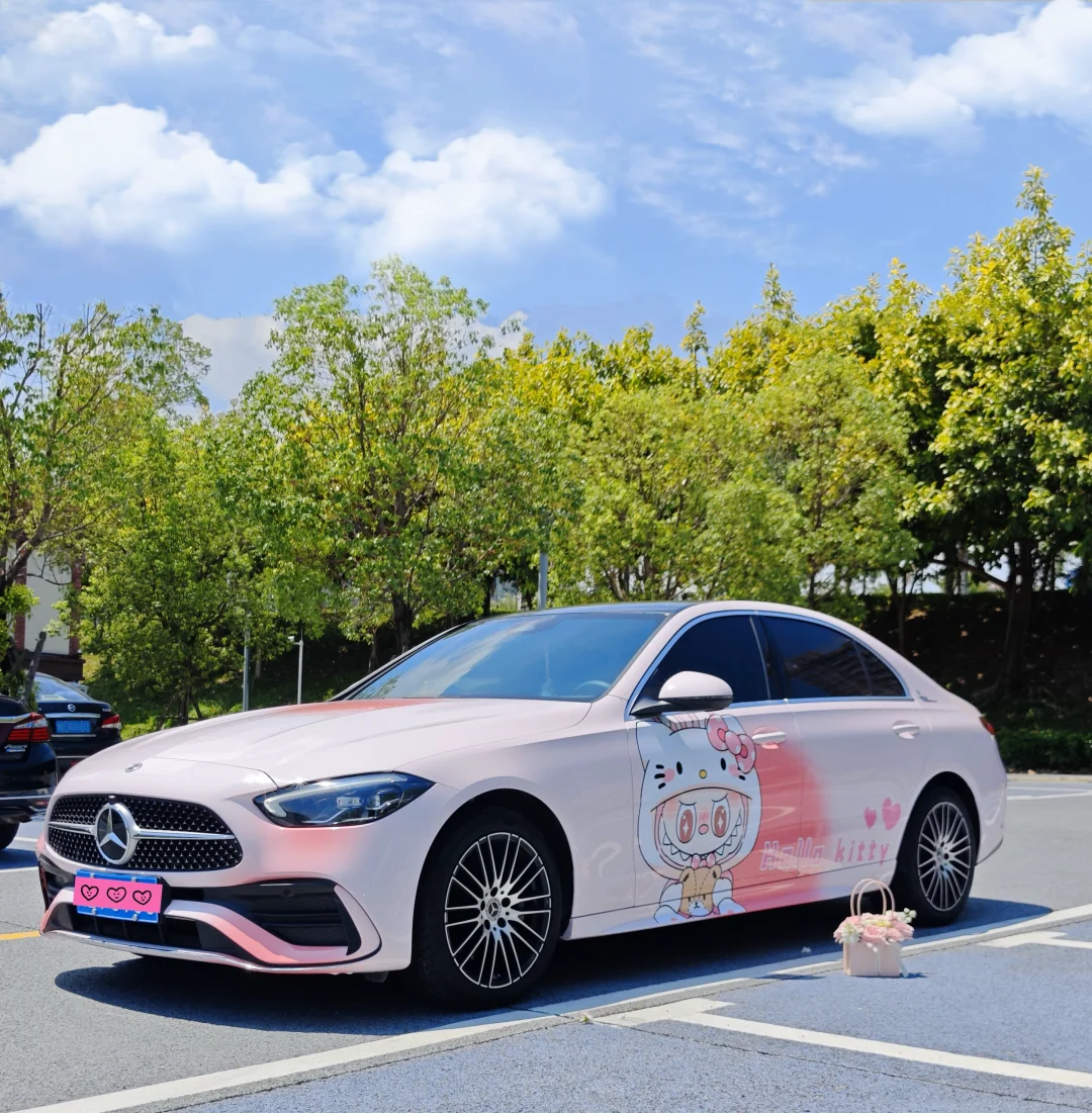 两年前贴了改色膜的奔驰C现在怎么样了