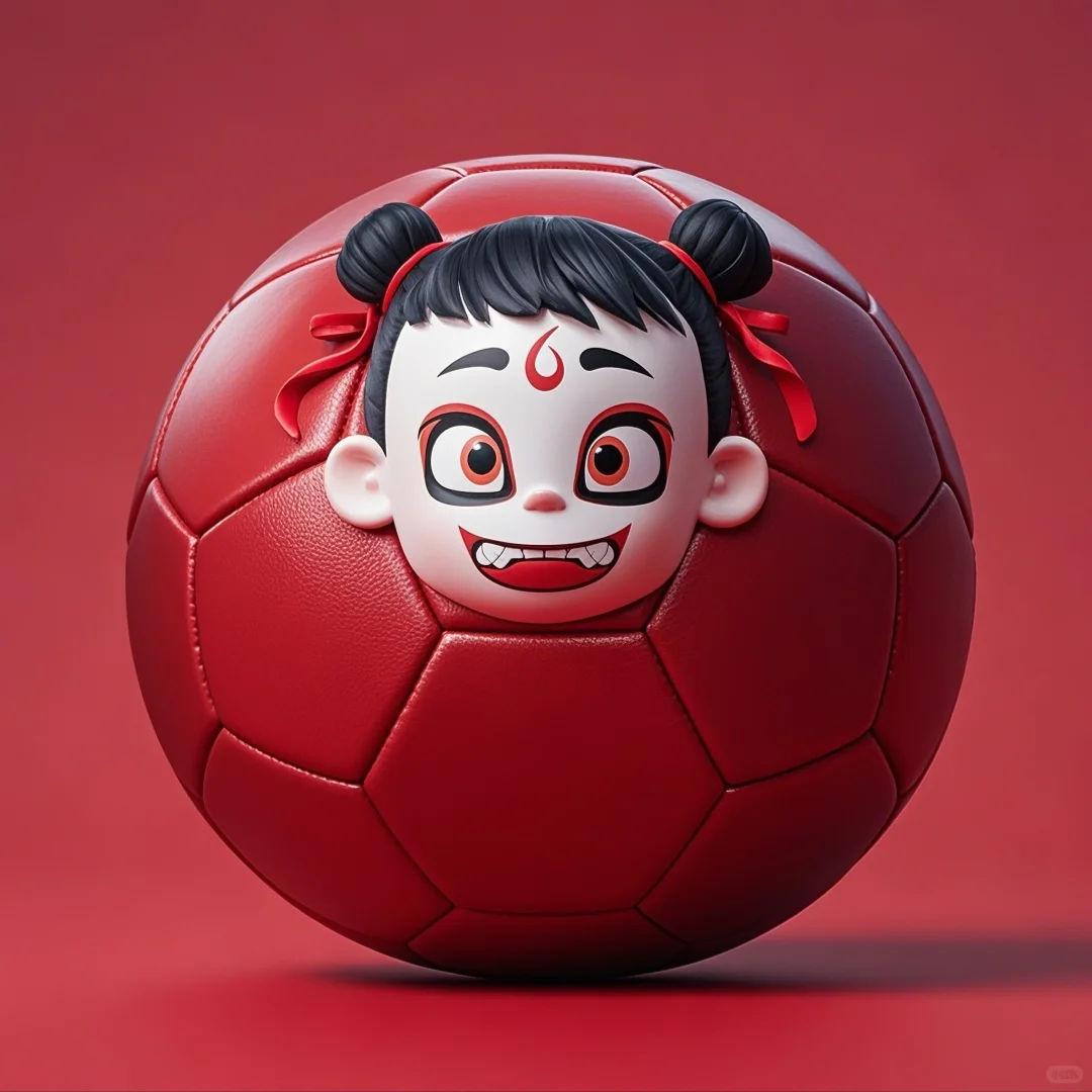 当哪吒遇上足球⚽ 可爱到犯规