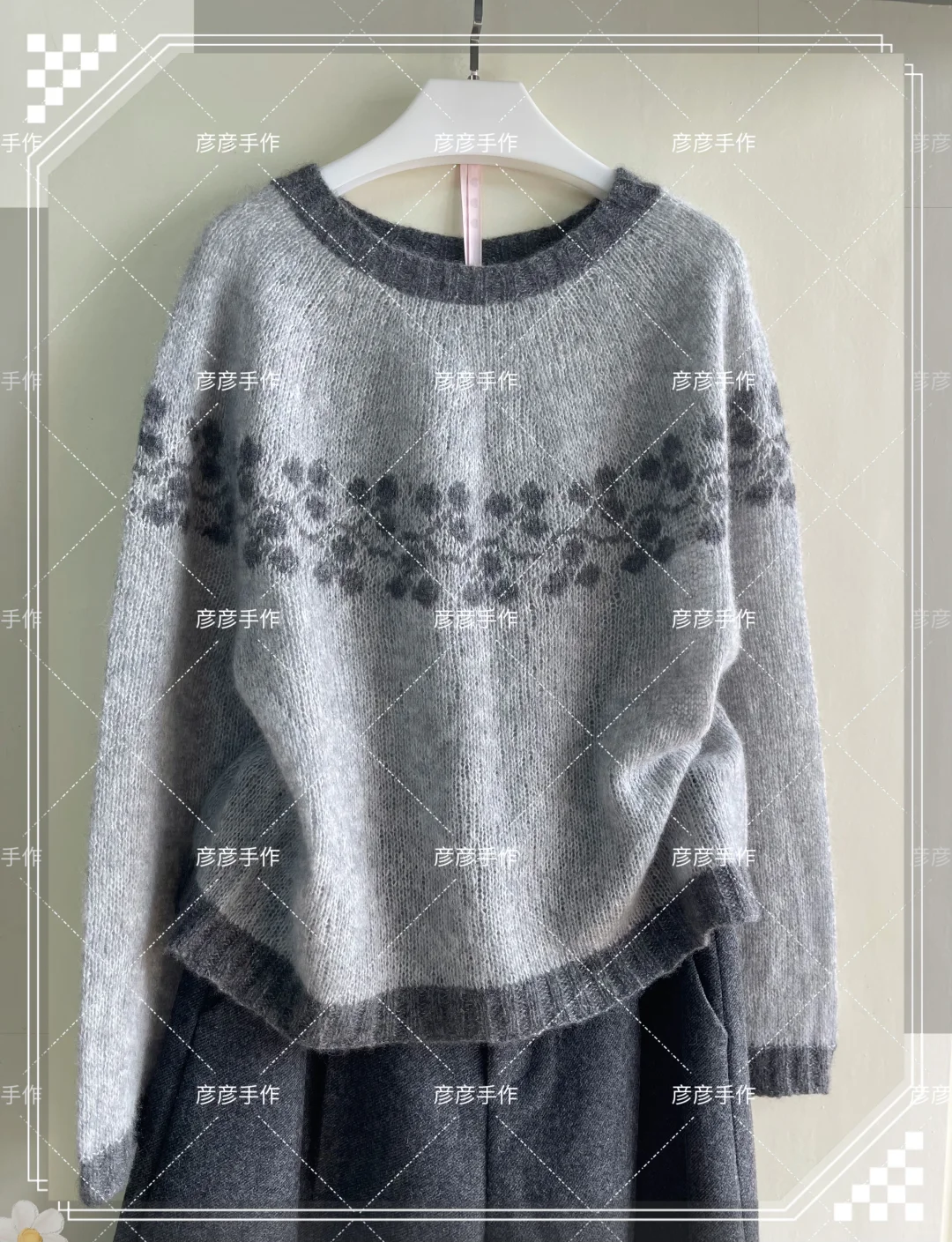 『一剪梅』编织人生云雾线提花衣（附编织说明）